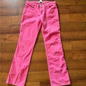 Girls Lilly Pulitzer Pink Corduroy Pants Size 14